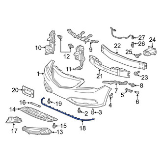 Acura OE - Front Radiator Support Air Deflector