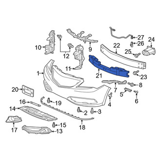 Acura OE - Front Bumper Impact Absorber