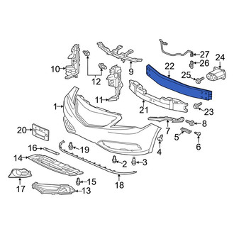 Acura OE - Front Bumper Impact Bar
