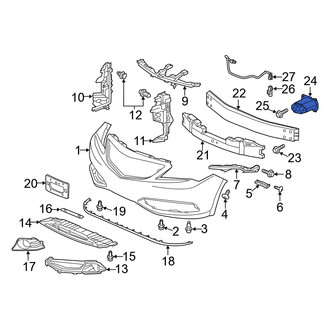 Acura OE - Right Bumper Impact Bar Bracket