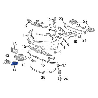 Acura OE - Front Right Fog Light Trim