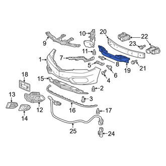 Acura OE - Front Bumper Impact Absorber