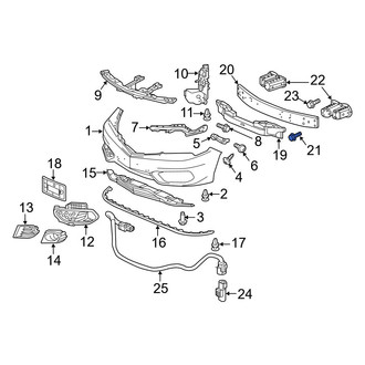Acura OE - Bumper Impact Bar Bolt