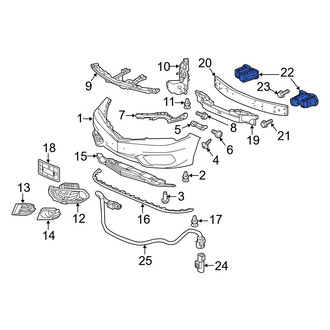 Acura OE - Right Bumper Impact Bar Bracket