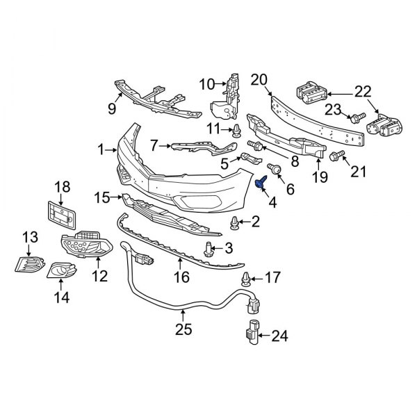 Bumper Cover Screw