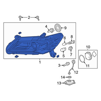 Acura OE - Front Left Headlight Assembly