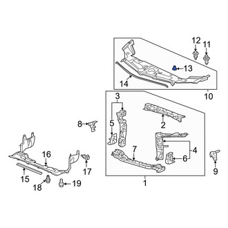 Acura OE - Front Hood Stop Buffer