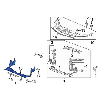 Acura OE - Front Radiator Support Air Deflector