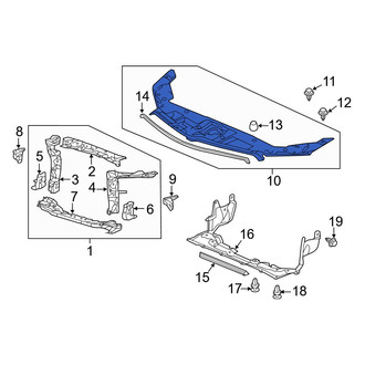 Acura OE - Front Radiator Support Access Cover