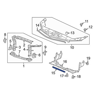 Acura OE - Radiator Support Panel Seal