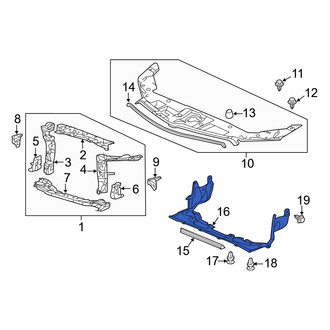 Acura OE - Front Radiator Support Air Deflector