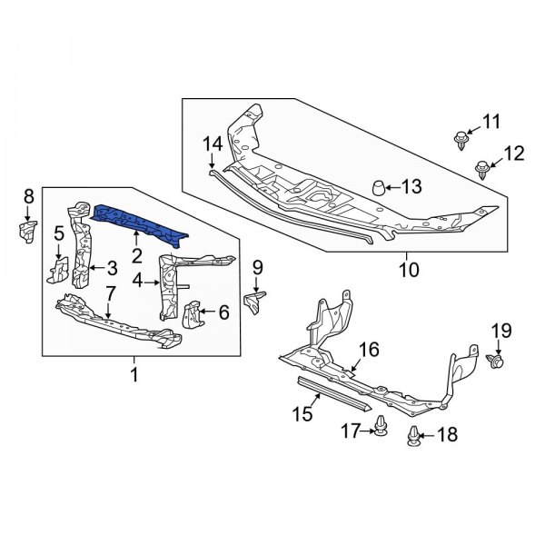 Radiator Support Tie Bar