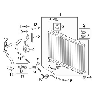 Acura OE - Cooling - Radiator & Components (2.0L)
