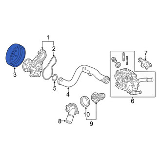 Acura OE - Engine Water Pump Pulley