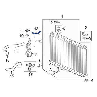 Acura OE - Engine Coolant Reservoir Hose