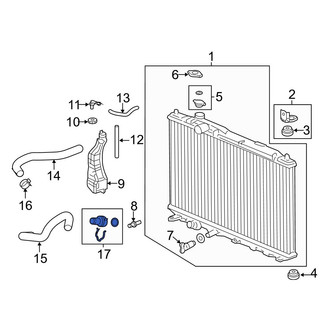 Acura OE - Radiator Coolant Hose Adapter
