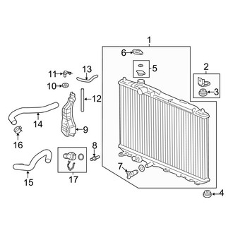 Acura OE - Cooling - Radiator & Components (2.4L)