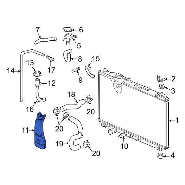 Engine Coolant Reservoir