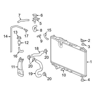 Acura OE - Cooling - Radiator & Components (2.4L)