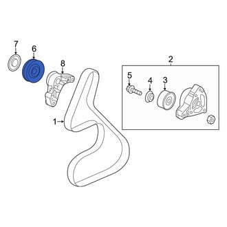 Acura OE - Accessory Drive Belt Idler Pulley