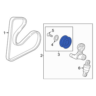 Acura OE - Accessory Drive Belt Tensioner Pulley