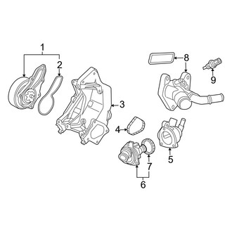 Acura OE - Cooling - Water Pump (Base 2.4L)