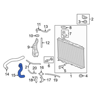Acura OE - Lower Radiator Coolant Hose