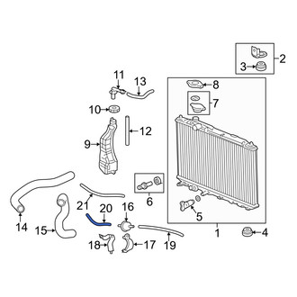Acura OE - Automatic Transmission Oil Cooler Hose