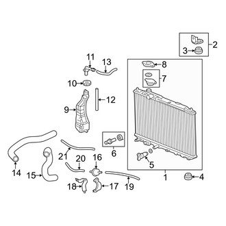 Acura OE - Cooling - Radiator & Components (FULL HYBRID EV-GAS (FHEV))