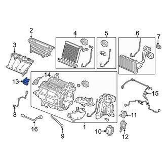 Acura OE - Left HVAC Blend Door Actuator