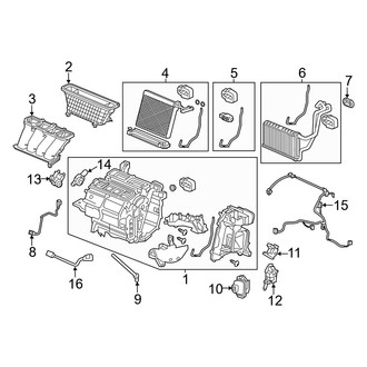 Acura OE - Air Conditioner & Heater - Evaporator & Heater Components