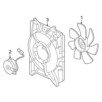 Acura OE - Air Conditioner & Heater - Condenser Fan (Base / Hybrid)