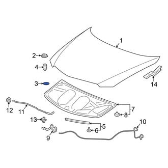 Acura OE - Bumper Cover Cap