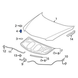 Acura OE - Front Hood Stop Buffer