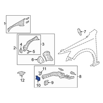 Acura OE - Front Left Frame Rail End