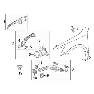 Acura OE - Fender - Structural Components & Rails