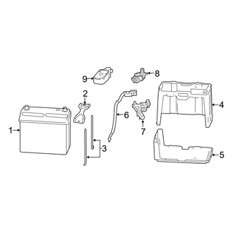 Acura OE - Electrical - Battery (Conventional), (2.0L)