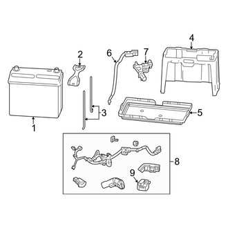 Acura OE - Electrical - Battery (Conventional), (2.4L)