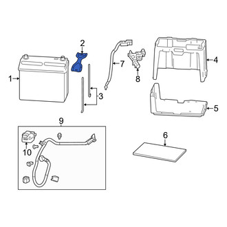 Acura OE - Battery Hold Down