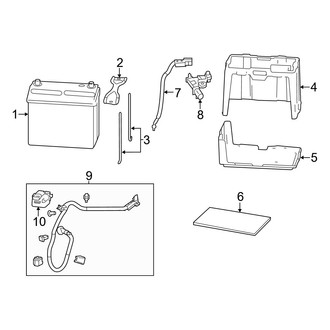 Acura OE - Electrical - Battery (Conventional), (FULL HYBRID EV-GAS (FHEV))