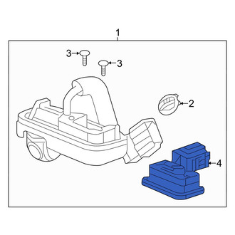 Acura OE - Front Trunk Lid Release Switch