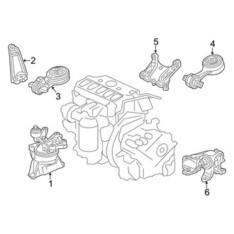 Acura OE - Engine / Transaxle - Engine & Transmission Mounting (2.0L)