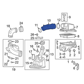 Acura OE - Engine Air Intake Hose