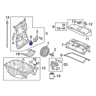 Acura OE - Rear Engine Crankshaft Seal