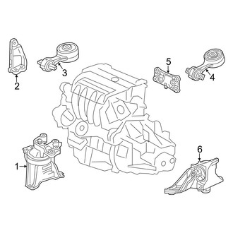Acura OE - Engine / Transaxle - Engine & Transmission Mounting (2.4L)