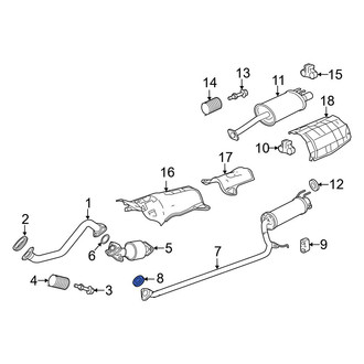 Acura OE - Center Exhaust Muffler Gasket