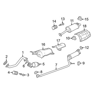 Acura OE - Exhaust System - Exhaust Components (2.0L)