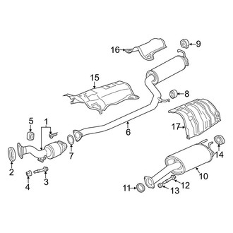 Acura OE - Exhaust System - Exhaust Components (2.4L)