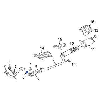 Acura OE - Center Exhaust Muffler Gasket