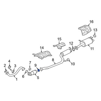 Acura OE - Front Exhaust Pipe Flange Gasket